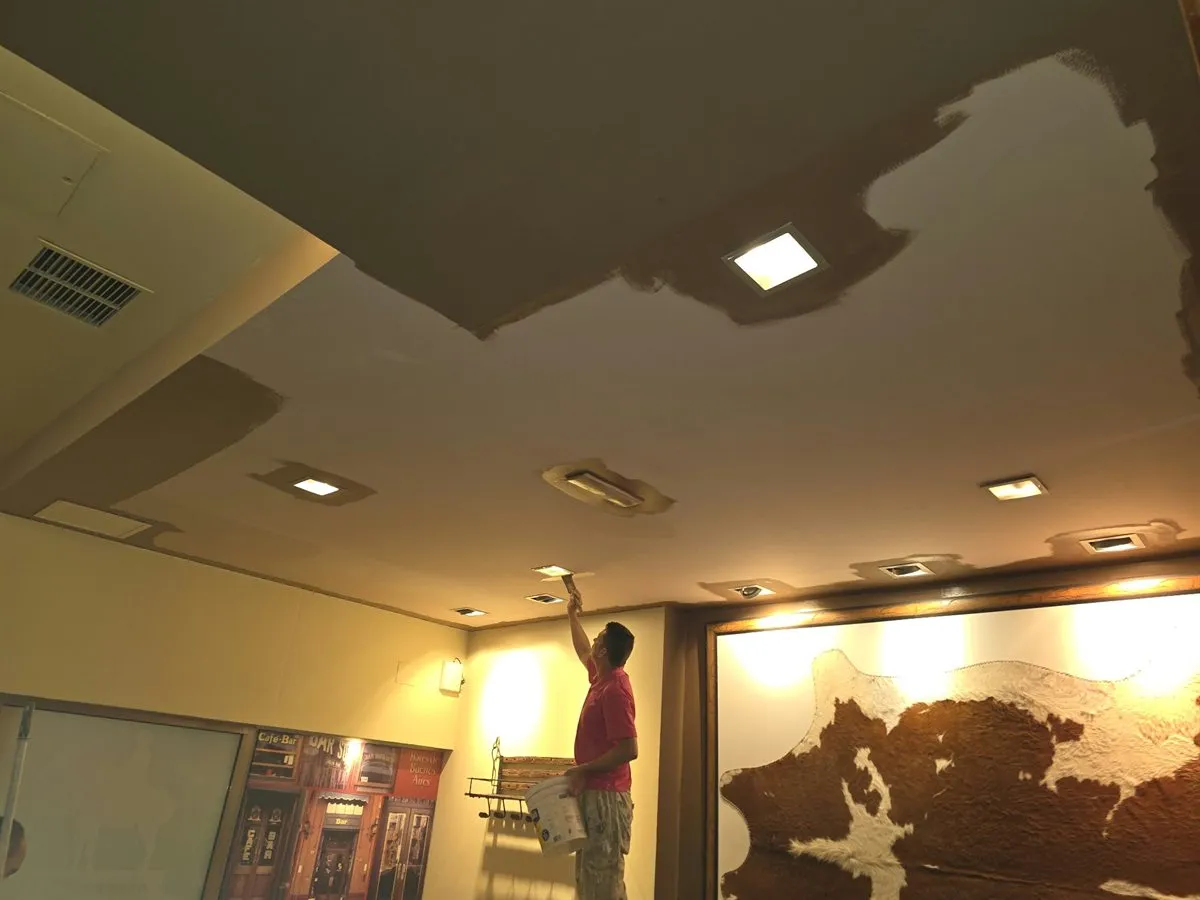 Pintura del techo de un bar en Las Palmas de Gran Canaria